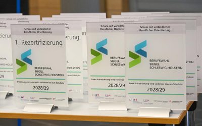 EBG Wedel mit BERUFSWAHL-SIEGEL-SH ausgezeichnet